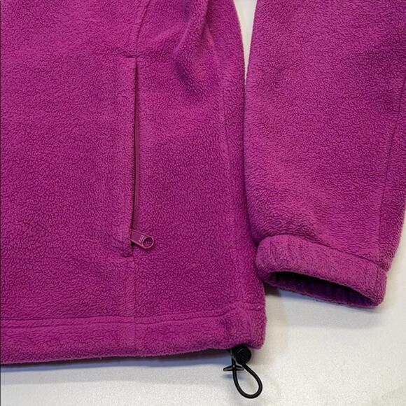 COLUMBIA Womens Small Purple Fuzzy Fleece Jacket - Picture 2 of 3